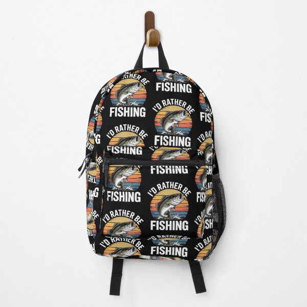 Item preview, I'd Rather Be Fishing - Vintage Bass Fish Design for Fishing Enthusiasts designed and sold by Gogetgiggles.