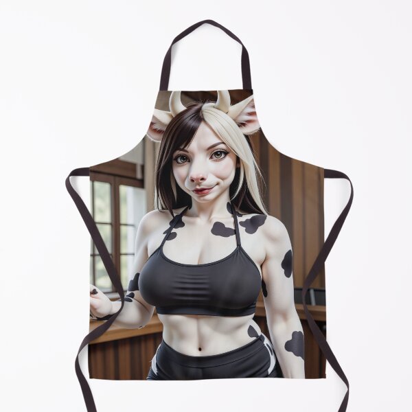 Item preview, Furry cow girl in a sports bra designed and sold by CathryneDelamort.