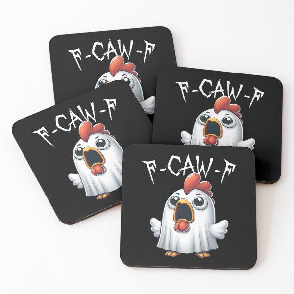 Item preview, F-Caw-F Funny Chicken Scream Halloween Ghost designed and sold by merlinnears.
