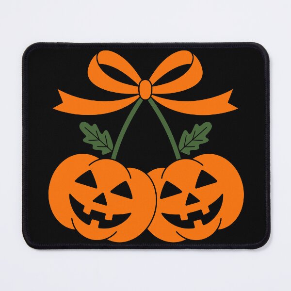 Item preview, Cute Pumpkin Pair – Kawaii Halloween Jack-O’-Lanterns with Bow Design designed and sold by StudioWhitworth.