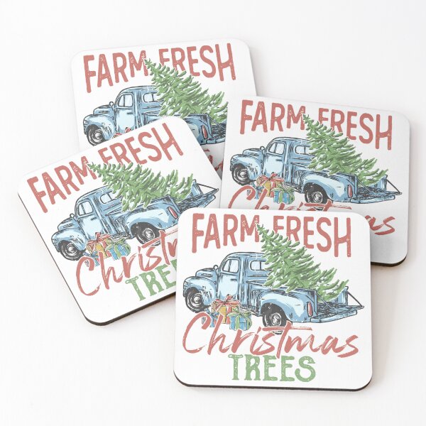 Item preview, Farm Fresh Christmas Truck with Pine Tree designed and sold by sapnaela.