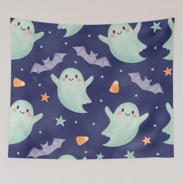 Item preview, Pastel Ghosts – Cute Halloween Pattern designed and sold by skysshobu.