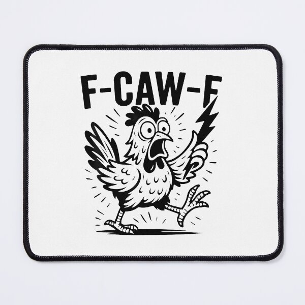 Item preview, Funny F-Caw-F Rooster Chicken Pun Meme Viral Humor Quote designed and sold by merlinnears.