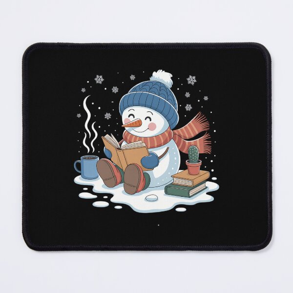 Item preview, Snowman Reading Book Lovers Christmas Bookworm Librarian designed and sold by Idarmotar.