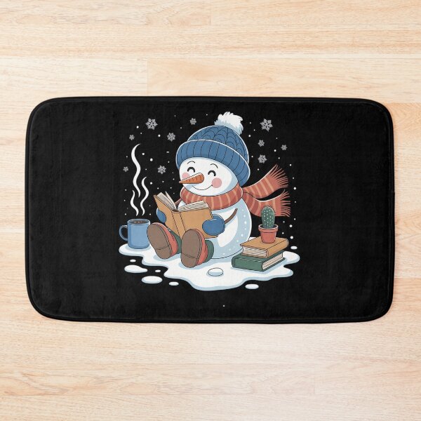 Item preview, Snowman Reading Book Lovers Christmas Bookworm Librarian designed and sold by Idarmotar.