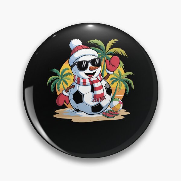 Artikelvorschau, Snowman Soccer Balls Santa Hat Christmas In July Summer Men entworfen und verkauft von Idarmotar.