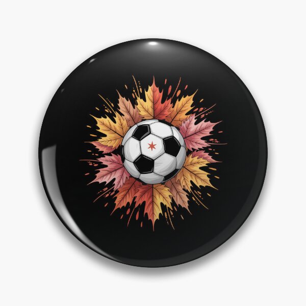Artikelvorschau, Soccer Ball Fall Leaves Thanksgiving Day Sport entworfen und verkauft von Idarmotar.