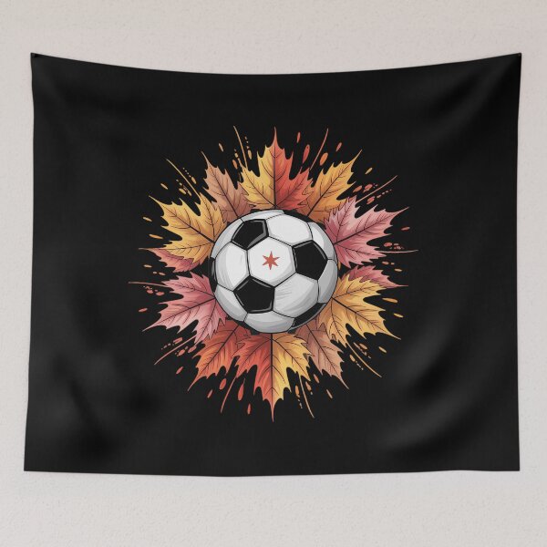 Item preview, Soccer Ball Fall Leaves Thanksgiving Day Sports designed and sold by Idarmotar.