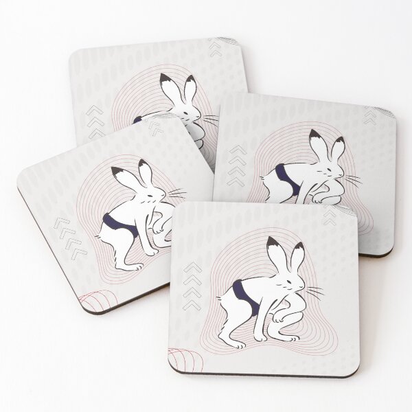 Item preview, Rabbit Wrestler Ready Stance - Retro Japanese Sumo Wrestling Art designed and sold by MoriTheCrafter.