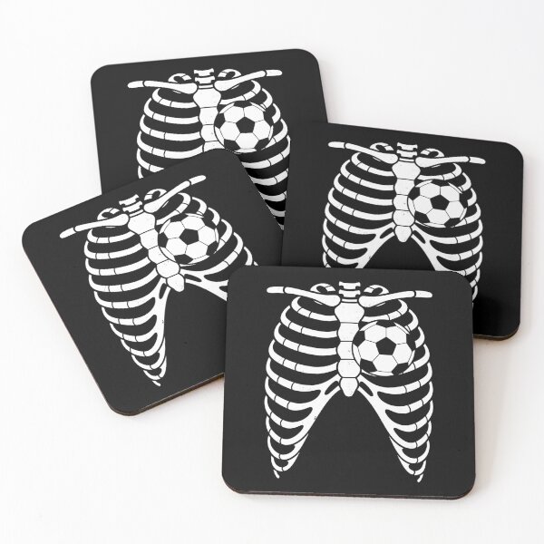 Item preview, Soccer Heart Skeleton Ribs X-Ray Sport Halloween designed and sold by Idarmotar.