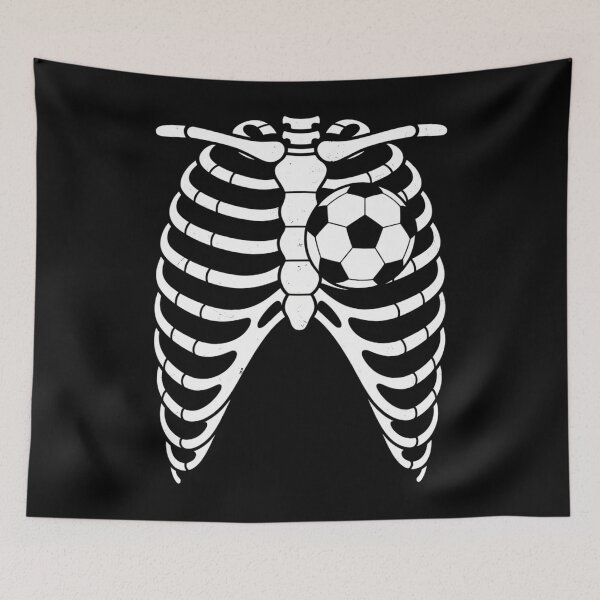 Item preview, Soccer Heart Skeleton Ribs X-Ray Sport Halloween designed and sold by Idarmotar.