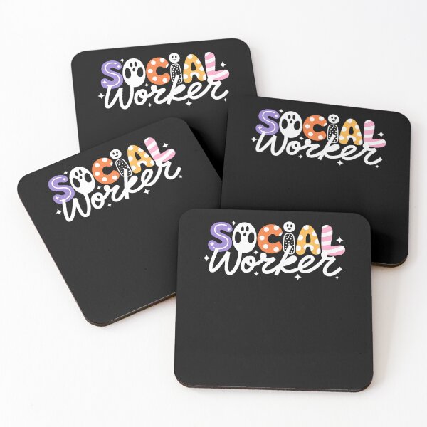 Artikelvorschau, Social Worker Halloween School Social Work Ghost entworfen und verkauft von Idarmotar.