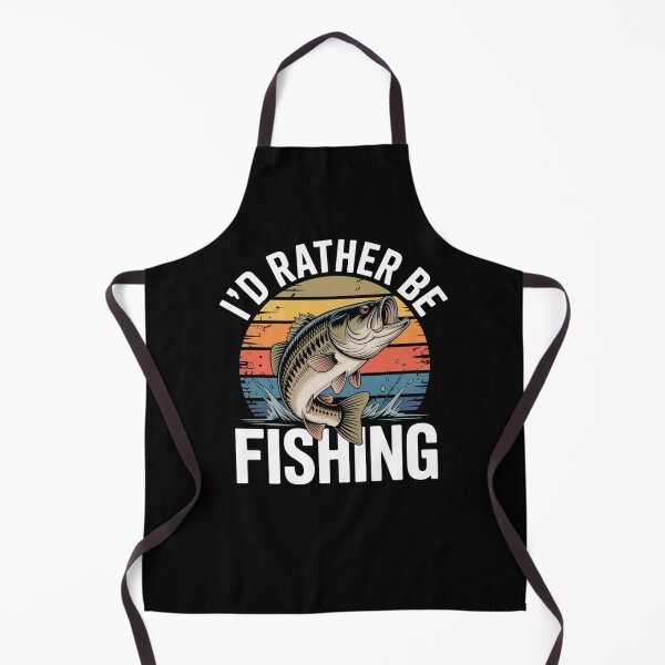 Item preview, I'd Rather Be Fishing - Vintage Bass Fish Design for Fishing Enthusiasts designed and sold by Gogetgiggles.