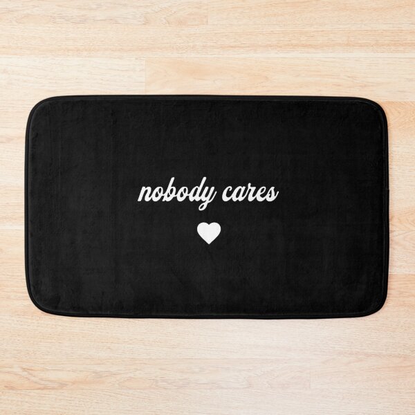Item preview, Nobody Cares in Black designed and sold by xxroseate.