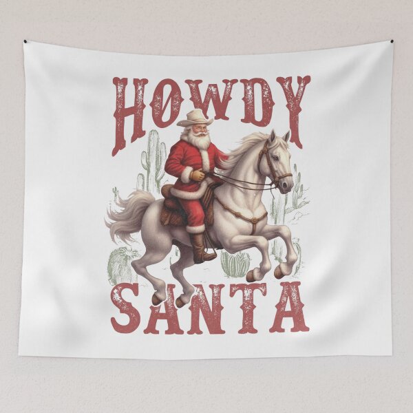 Item preview, Howdy Santa Cowboy Christmas designed and sold by sapnaela.