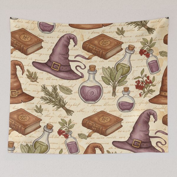 Item preview, Witch’s Atelier – Vintage Magic Pattern designed and sold by skysshobu.