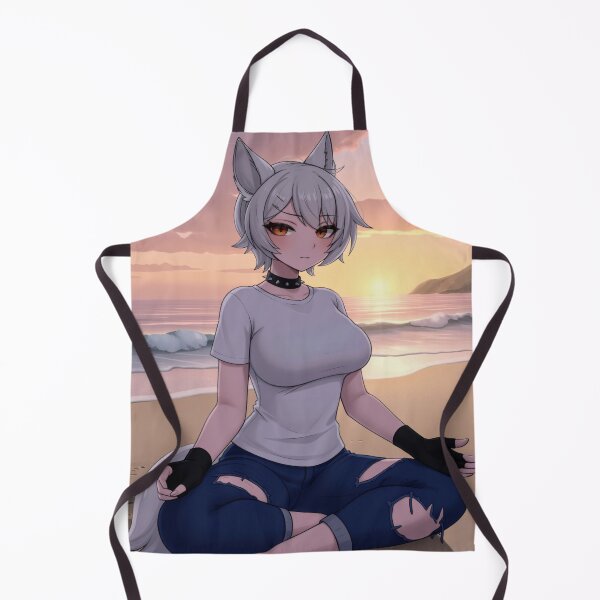 Item preview, Wolf girl meditating horizon designed and sold by CathryneDelamort.
