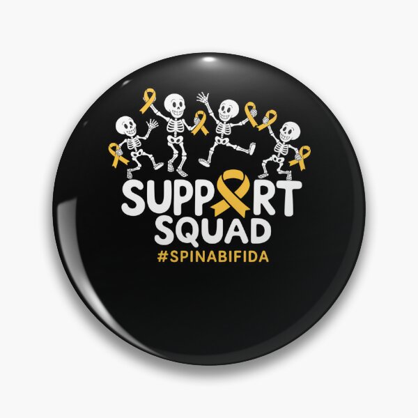 Item preview, Spina Bifida Awareness Skeleton Support Squad Halloween designed and sold by Idarmotar.