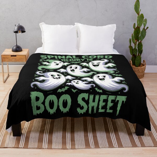 Item preview, Spinal Cord Injury is Boo Sheet Green Boos Halloween Ghost designed and sold by Idarmotar.