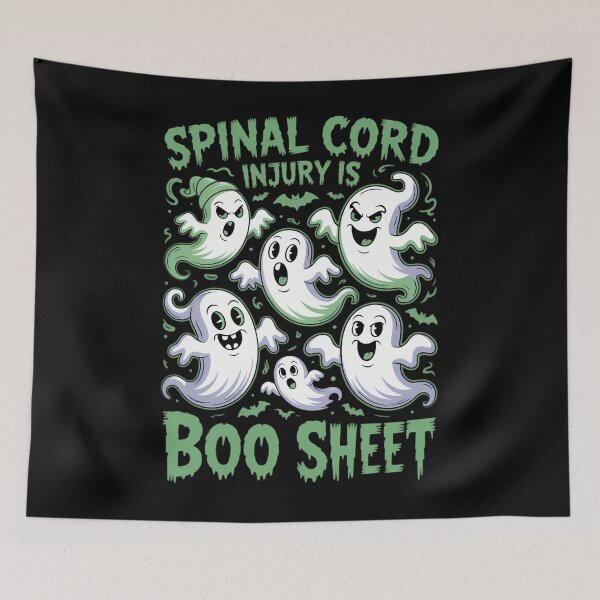 Item preview, Spinal Cord Injury is Boo Sheet Green Boos Halloween Ghost designed and sold by Idarmotar.