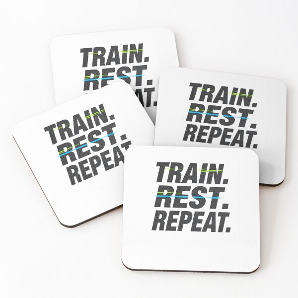 Item preview, Train. Rest. Repeat. – Minimal Motivational Athlete Apparel / Gift designed and sold by endurothreads.