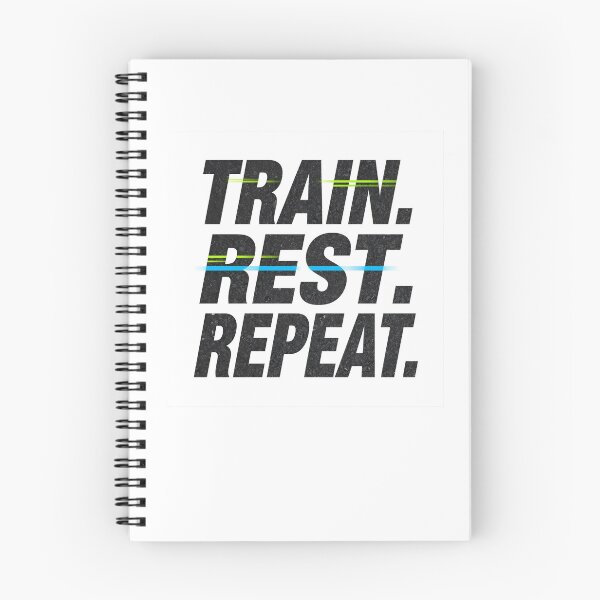 Item preview, Train. Rest. Repeat. – Minimal Motivational Athlete Apparel / Gift designed and sold by endurothreads.