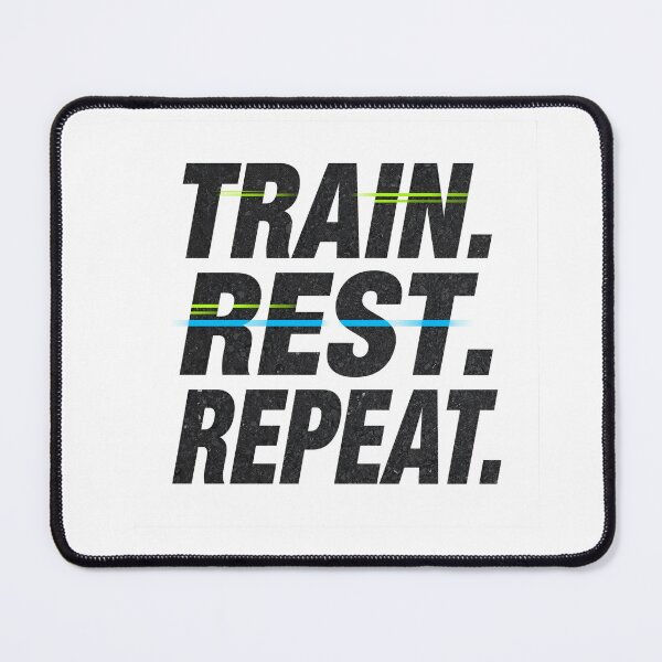 Item preview, Train. Rest. Repeat. – Minimal Motivational Athlete Apparel / Gift designed and sold by endurothreads.