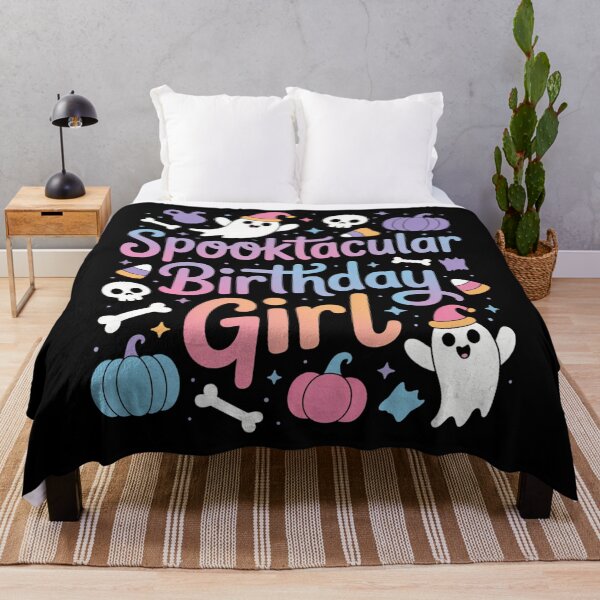 Item preview, Spooktacular Birthday Girl Cute Ghost Halloween Party designed and sold by Idarmotar.