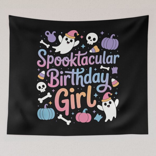 Item preview, Spooktacular Birthday Girl Cute Ghost Halloween Party designed and sold by Idarmotar.