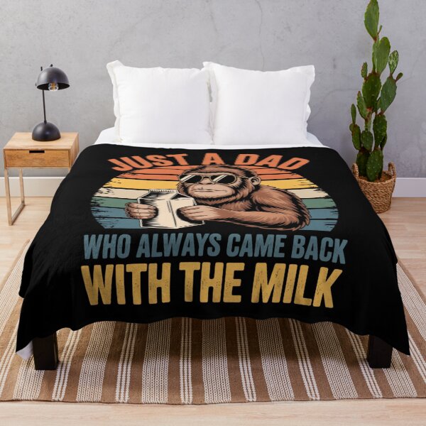 Item preview, Just a Dad Who Always Came Back with the Milk - Funny Gorilla Dad Design designed and sold by Gogetgiggles.