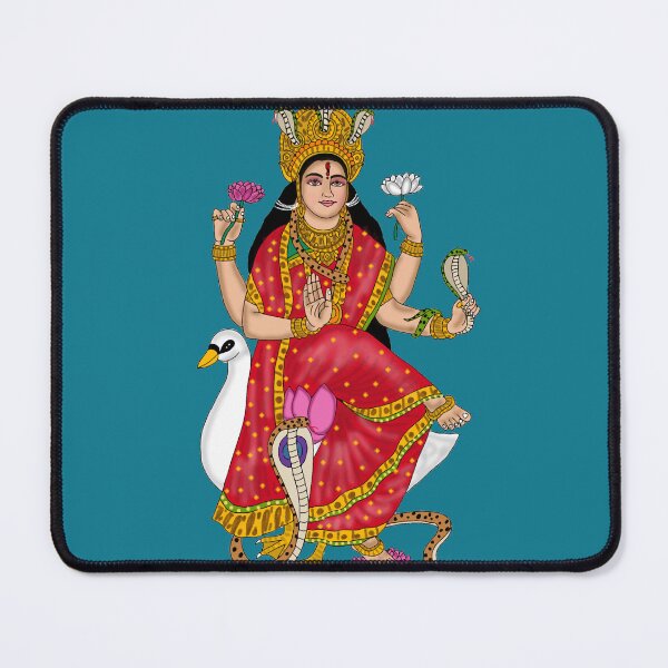 Item preview, Goddess Mansa Artwork | Hindu Snake Goddess Illustration | Spiritual Wall Decor designed and sold by Harshit_Digital_Arts.
