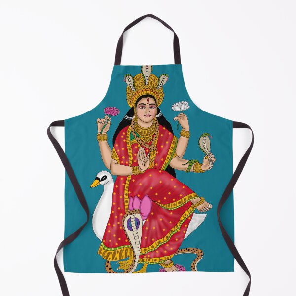 Item preview, Goddess Mansa Artwork | Hindu Snake Goddess Illustration | Spiritual Wall Decor designed and sold by Harshit_Digital_Arts.
