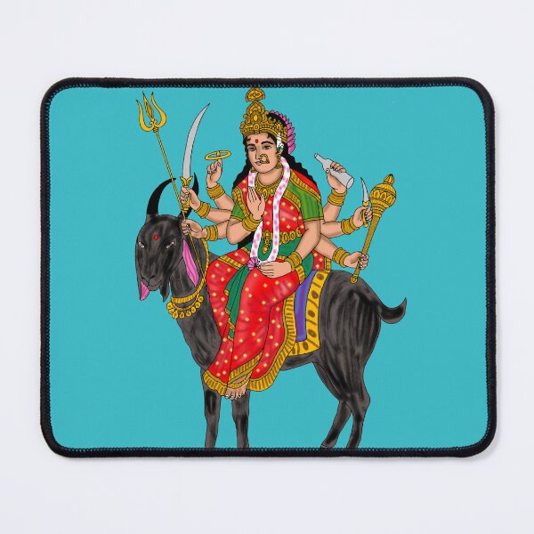 Item preview, Meldi Goddess Artwork | Hindu Devi Illustration | Spiritual Wall Decor designed and sold by Harshit_Digital_Arts.