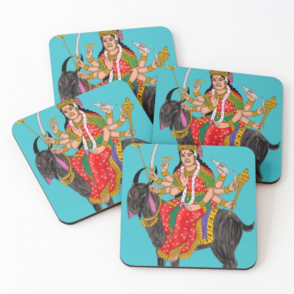 Item preview, Meldi Goddess Artwork | Hindu Devi Illustration | Spiritual Wall Decor designed and sold by Harshit_Digital_Arts.