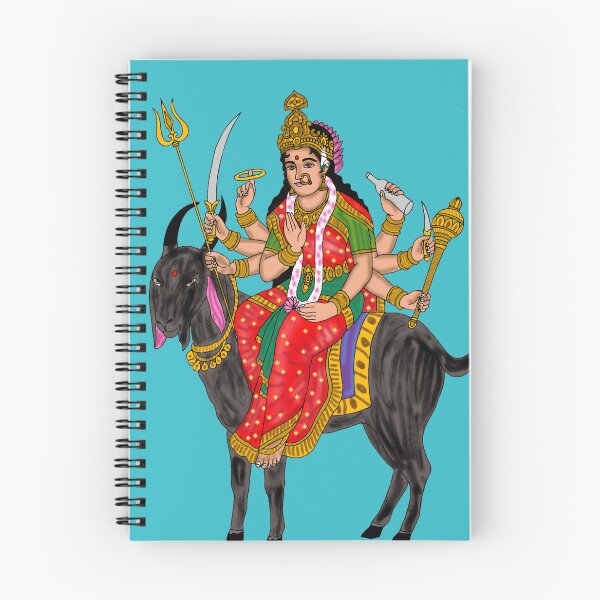 Item preview, Meldi Goddess Artwork | Hindu Devi Illustration | Spiritual Wall Decor designed and sold by Harshit_Digital_Arts.