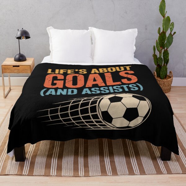 Item preview, Life’s About Goals And Assists - Fun Football Design for Soccer Lovers designed and sold by Gogetgiggles.