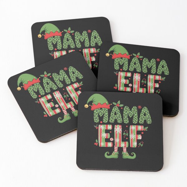 Artikelvorschau, Mama Elf Leopardenmuster Weihnachten passende Familie entworfen und verkauft von TalalosART.