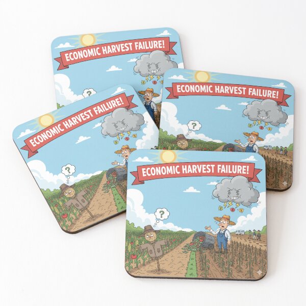 Item preview, Economic Harvest Failure: The Dramatic Crop Failure and Farmer's Losses - Agricultural Satire designed and sold by DibuHumor.