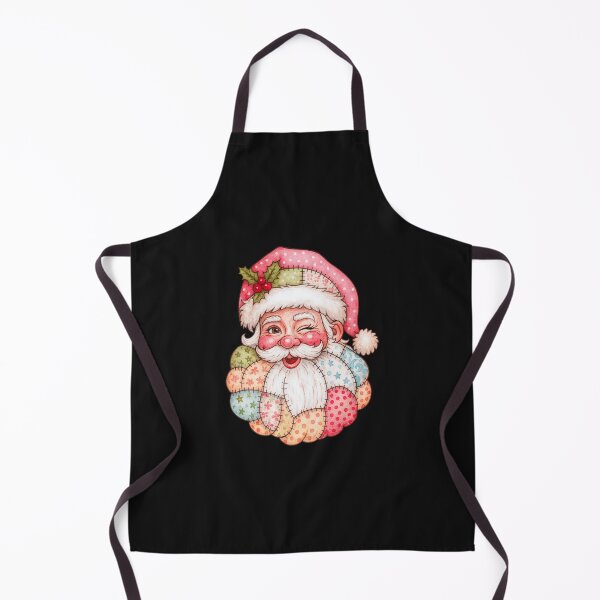 Item preview, Patchwork Santa Winking Face Christmas Design designed and sold by TalalosART.