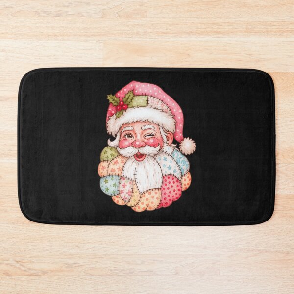 Item preview, Patchwork Santa Winking Face Christmas Design designed and sold by TalalosART.