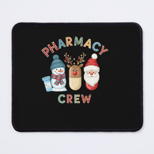 Item preview, Pharmacy Crew Christmas Cute Pills Snowman Santa Reindeer designed and sold by TalalosART.