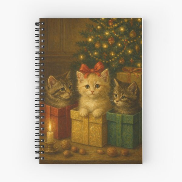 Item preview, Lovely Christmas Cats in Gift Boxes designed and sold by DeenaDee.