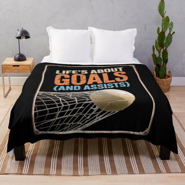 Item preview, Life’s About Goals And Assists - Fun Football Design for Soccer Lovers designed and sold by Gogetgiggles.