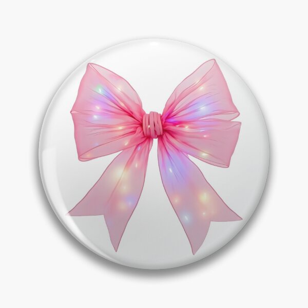 Item preview, Pink Christmas Ribbon Bow with Lights designed and sold by divineactivity.
