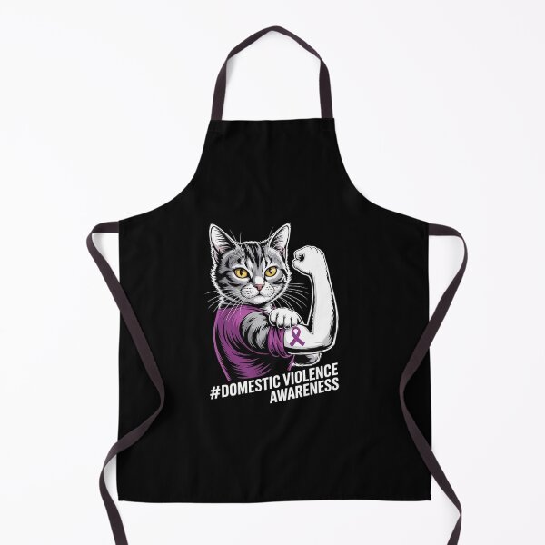 Item preview, Domestic Violence Awareness Cat Cute designed and sold by AmparoBoyle.