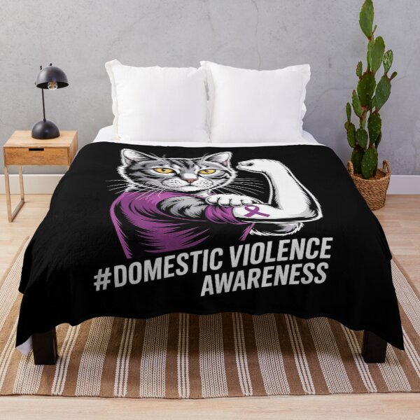 Item preview, Domestic Violence Awareness Cat Cute designed and sold by AmparoBoyle.