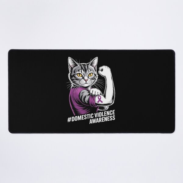 Item preview, Domestic Violence Awareness Cat Cute designed and sold by AmparoBoyle.