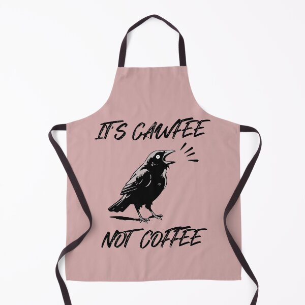 Item preview, It's Cawfee Not Coffee Funny Crow Pun designed and sold by NosandEdgy.