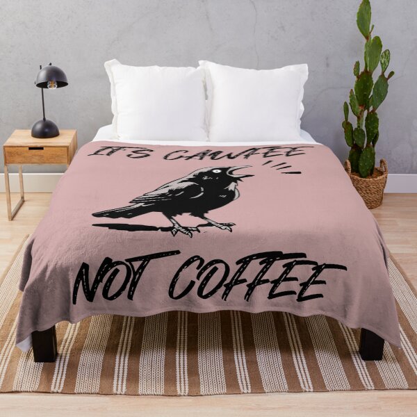 Item preview, It's Cawfee Not Coffee Funny Crow Pun designed and sold by NosandEdgy.