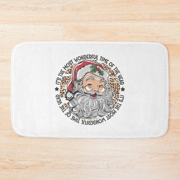 Item preview, Retro Santa Leopard Print Christmas Cheer designed and sold by sapnaela.